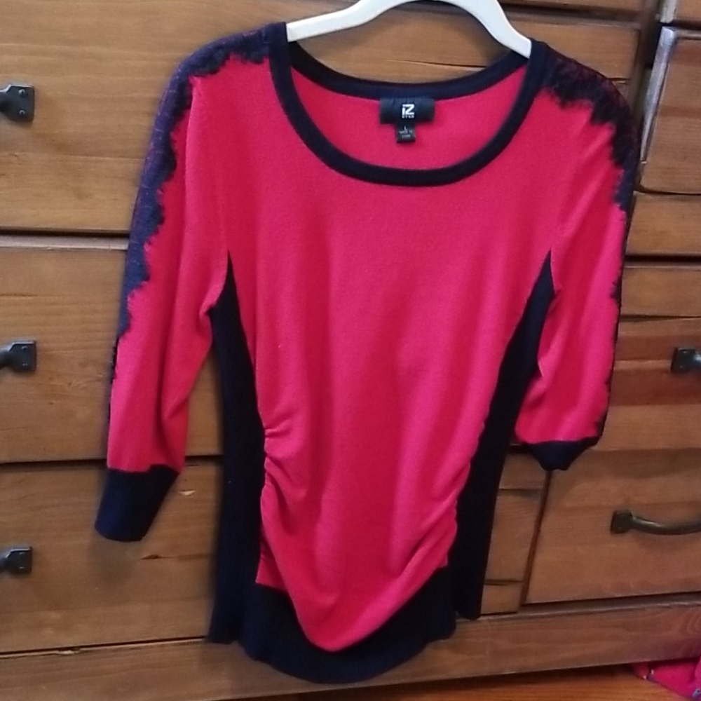Red blouse